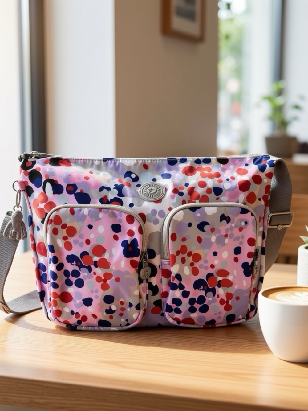 🔥🔥🆕KIPLING CROSSBODY BAG /SIDNEY DOTTY SPLASH